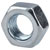 R-TECH 337149 Steel Nuts BZP M2 - Pack Of 100