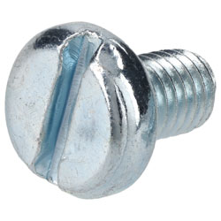 R-TECH 337185 Slotted Pan Head Machine Screws BZP M5 8mm - Pack Of 100