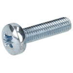 R-TECH 337186 Slotted Pan Head Machine Screws BZP M5 20mm - Pack Of 100