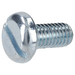 R-TECH 337187 Slotted Pan Head Machine Screws BZP M5 10mm - Pack Of 100