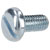 R-TECH 337187 Slotted Pan Head Machine Screws BZP M5 10mm - Pack Of 100