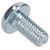 R-TECH 337187 Slotted Pan Head Machine Screws BZP M5 10mm - Pack Of 100