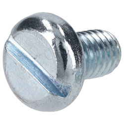 R-TECH 337190 Slotted Pan Head Machine Screws BZP M6 10mm - Pack Of 100