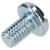 R-TECH 337190 Slotted Pan Head Machine Screws BZP M6 10mm - Pack Of 100