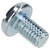 R-TECH 337190 Slotted Pan Head Machine Screws BZP M6 10mm - Pack Of 100