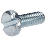 R-TECH 337192 Slotted Pan Head Machine Screws BZP M6 16mm - Pack Of 100