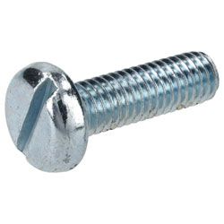 R-TECH 337193 Slotted Pan Head Machine Screws BZP M6 20mm - Pack Of 100