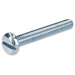 R-TECH 337195 Slotted Pan Head Machine Screws BZP M6 40mm - Pack Of 100