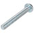 R-TECH 337196 Slotted Pan Head Machine Screws BZP M6 50mm - Pack Of 100