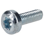 R-TECH 337214 Pan Head Recess T Drive Machine Screws M4 12mm T20 - Pack Of 100