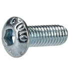 R-TECH 337331 M3 X 8 Hex Socket Button Screws Steel BZP - Pack Of 100