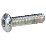 R-TECH 337333 M3 X 12 Hex Socket Button Screws Steel BZP - Pack Of 100