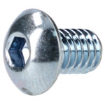 R-TECH 337334 M4 X 6 Hex Socket Button Screws Steel BZP - Pack Of 100