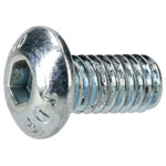 R-TECH 337335 M4 X 8 Hex Socket Button Screws Steel BZP - Pack Of 100