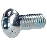 R-TECH 337336 M4 X 10 Hex Socket Button Screws Steel BZP - Pack Of 100