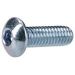 R-TECH 337337 M4 X 12 Hex Socket Button Screws Steel BZP - Pack Of 100