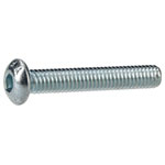 R-TECH 337340 M4 X 25 Hex Socket Button Screws Steel BZP - Pack Of 100
