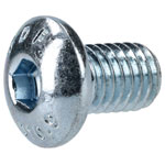 R-TECH 337341 M5 X 8 Hex Socket Button Screws Steel BZP - Pack Of 100
