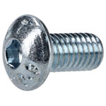 R-TECH 337342 M5 X 10 Hex Socket Button Screws Steel BZP - Pack Of 100