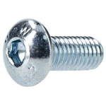 R-TECH 337343 M5 X 12 Hex Socket Button Screws Steel BZP - Pack Of 100