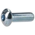 R-TECH 337344 M5 X 16 Hex Socket Button Screws Steel BZP - Pack Of 100