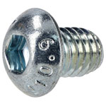 R-TECH 337348 M6 X 8 Hex Socket Button Screws Steel BZP - Pack Of 100