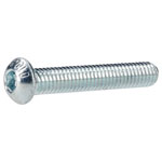 R-TECH 337355 M6 X 35 Hex Socket Button Screws Steel BZP - Pack Of 100
