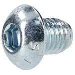 R-TECH 337357 M8 X 10 Hex Socket Button Screws Steel BZP - Pack Of 50