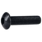 R-TECH 337368 M3 X 12 Hex Socket Button Screws Steel Black - Pack Of 100