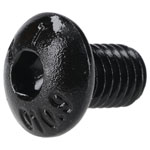 R-TECH 337374 M5 X 8 Hex Socket Button Screws Steel Black - Pack Of 100