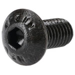 R-TECH 337375 M5 X 10 Hex Socket Button Screws Steel Black - Pack Of 100