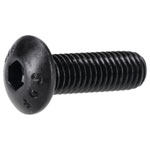 R-TECH 337377 M5 X 16 Hex Socket Button Screws Steel Black - Pack Of 100