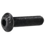 R-TECH 337378 M5 X 20 Hex Socket Button Screws Steel Black - Pack Of 100
