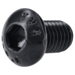 R-TECH 337379 M6 X 10 Hex Socket Button Screws Steel Black - Pack Of 100