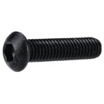 R-TECH 337382 M6 X 25 Hex Socket Button Screws Steel Black - Pack Of 100