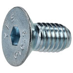 R-TECH 337390 M5 X 10 Hex Socket Countersunk Screws Steel BZP - Pack Of 100