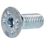 R-TECH 337408 M10 X 25 Hex Socket Countersunk Screws Steel BZP - Pack Of 50