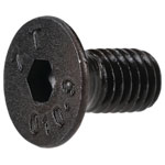 R-TECH 337416 M5 X 10 Hex Socket Countersunk Screws Steel Black - Pack Of 100