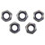 R-TECH 337540 Nylon Insert A2 Stainless Steel Lock Nuts M5 - Pack of 100