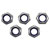 R-TECH 337542 Nylon Insert A2 Stainless Steel Lock Nuts M8 - Pack of 50