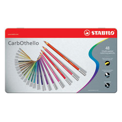 STABILO Tinned Art Products Carbothello Chalk Pastel Coloured Pencils 48 shades