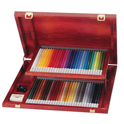 STABILO Art Products Carbothello Wooden Case, 60 Chalk Pastel Coloured Pencils