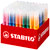 STABILO 980/140-02 Extra Thick Fibre Tip Pen Power Max 140pcs Set (16 Colours)