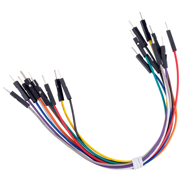 Rapid Jw D1 Mm Jumper Wires Dupont Cable M M 26awg 1 Pin 2 54mm Pitch 15cm Pk10 Rapid Online