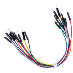 Rapid JW-D1-MM Jumper Wires Dupont Cable M-M 26AWG 1 Pin 2.54mm Pitch-15cm Pk10