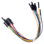 Rapid JW-D1-FF Jumper Wires Dupont Cable F-F 26AWG 1 Pin 2.54mm Pitch-15cm Pk10