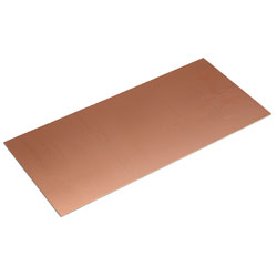 R-TECH 341023 Copper Clad Double Sided FR4 Fibre Glass 100 x 220mm