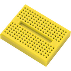 R-TECH 341328 Solderless Breadboard 170 Point 45.7 x 35.6mm Yellow