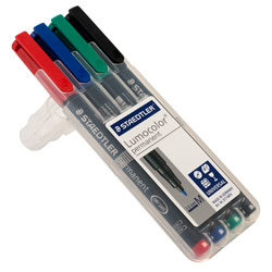 Staedtler 317 WP4 Overhead Projector Pens Film Pens (Pack of 4)