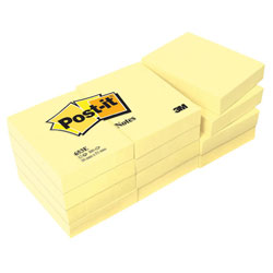 Post-it® Yellow 38 X 51mm - Pack of 12